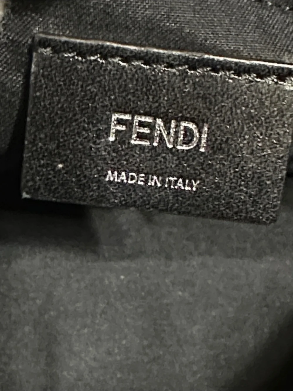 Fendi Orange Leather Mini Backpack with Contrast Beige Trim